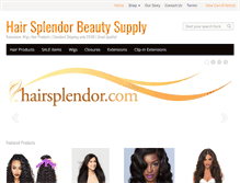 Tablet Screenshot of hairsplendor.com